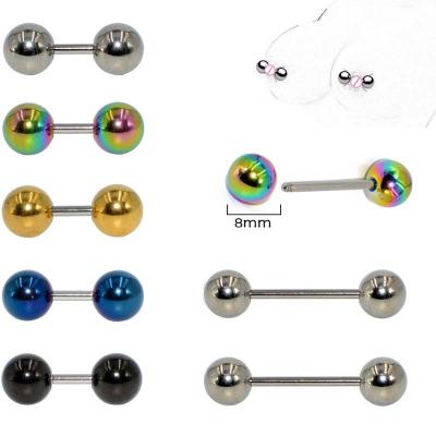 China Vintage 14Gauge Wire Stainless Steel External Body Piercing For Unisex Ear Helix Tongue Nipple for sale