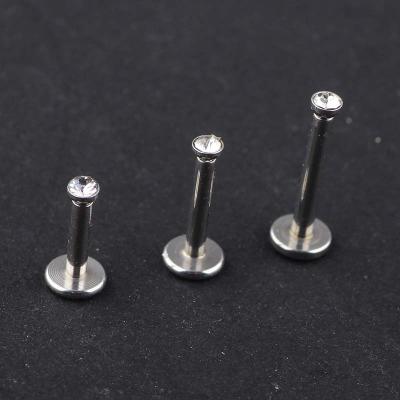 China FASHIONABLE Internally Thread Labret Monroe Bites Lip Ring Tragus Earring Helix Pinna Lobe 16gauge Piercing Stainless Steel for sale