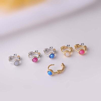 China 2022 FASHIONABLE Mini 5mm Circle Women Earrings Helix Rook Tragus Perforation Earring for sale