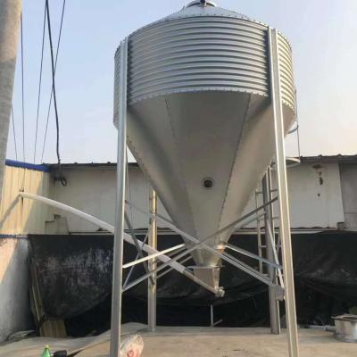 China Farms Professional PENGDA Automatic Feeding System Silo Galvanized Steel Sheet Bin For Chicken Farming for sale