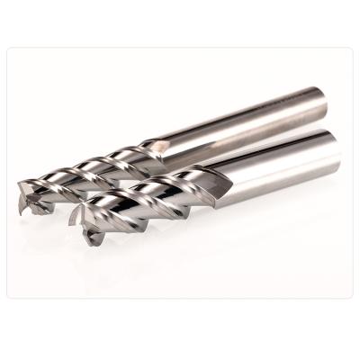 China Excellent Carbide Workpiece Finishes Machining Tungsten Carbide Three Flute End Mill Cutting Tools For Metal for sale