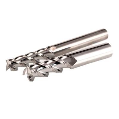 China Premium Quality Carbide CNC Tungsten Carbide CNC Machining Aluminum Three Flute Cutting Tools End Mill For Metal for sale