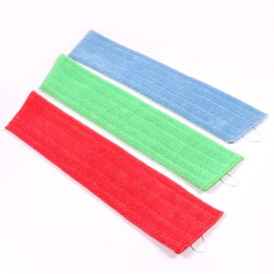 China Crochet Cloth Viable Microfiber Twist Commercial Grade Flat Mop Pad for sale