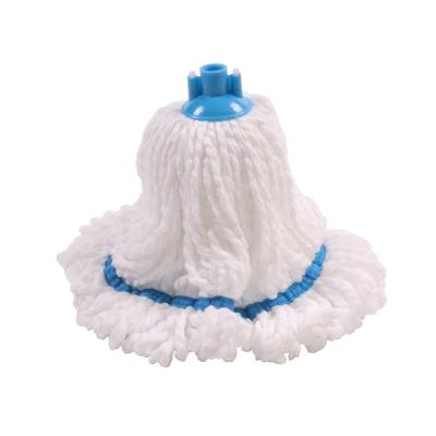 China Sustainable Microfiber Grip Wet Mop Head Compatible With Universal Wire Stick for sale