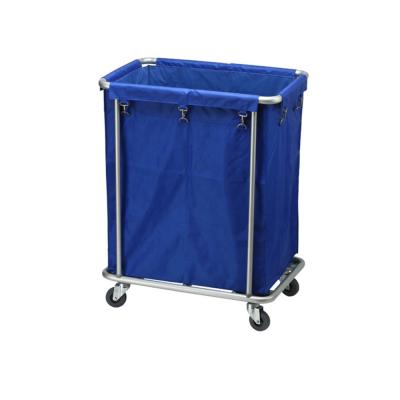 China UPPSEA Steel Frame Industry Metal Frame Commercial Hotel Laundry Cart With Wheels for sale