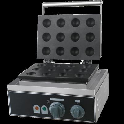 China Big Head 12 Ball Grid Cake Maker Snack Ball Fishball Grill Belgian Waffle Baker Waffle Machine For Sale for sale