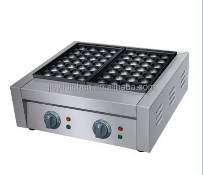 China Electric Takoyaki Maker Meatball Grill Attaching Double Plate 56Holes Commercial Electric Octopus Ball Machine for sale