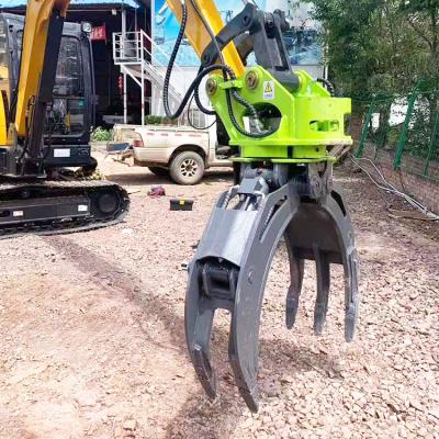 China La rotación hidráulica de madera ataca, excavador Stone Grapple de Q355B en venta