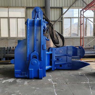 China Hydraulische graafmachine Vibro hamer voor stalen platen pialen cement pialen graafmachine lange boom Te koop