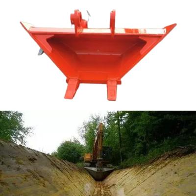 China Durable V Shaped Ditching Bucket , Trapezoid Excavator Buckets Multifunctional for sale