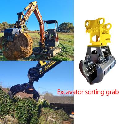 China Excavator Demolition Sorting Grab Rotating With 0.4 Cbm Capacity for sale