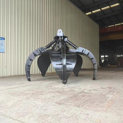 China Orange Peel 5 Tine Grapple For Crane Excavator Scrap Handling for sale