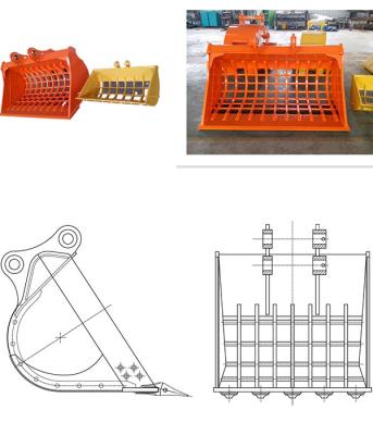 China Large Volume Hot Sale Excavator Skeleton Bucket For Mini Excavator PC30, CAT306, CAT308, Etc for sale