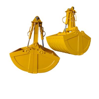 China Mechanical Grab Bucket Reinforcing Excavator Clamshell Bucket High Efficiency OEM For Sanny Cat Hitachi Komatsu Etc for sale