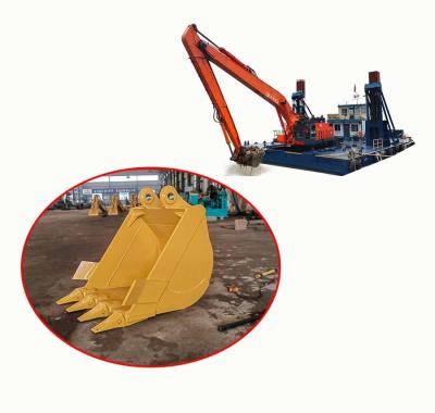 China Q355B NM Material 20 Ton Excavator Bucket With Teeth Reinforced for excavator long arm for sale