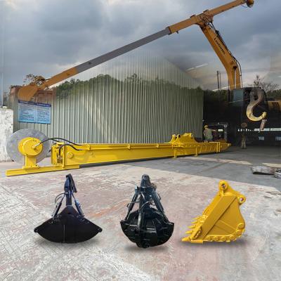 China CAT320D Excavator Clamshell Bucket Teledipper Q355B+NM 1.02 Cbm for sale