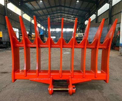 China 1-40 Ton Excavator Root Rake Q355B Material 6 Month Warranty for sale