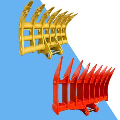 Cina Produttore Scavatore Rake Bucket Rake Bucket per Scavatore Per Sanny Hitachi Komatsu Cat Etc. in vendita