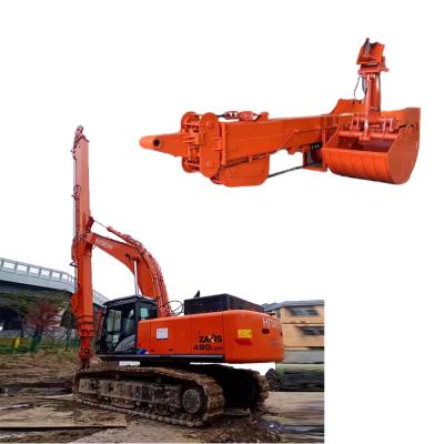 China Telescopic Boom Long Arm Excavator Excavator Telescopic Arm Clamshell Telescopic Extention Arm Excavator Telescopic for sale