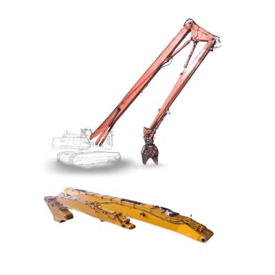 China Hot Promotion 40-47T Excavator Extended Arm Long Reach Demolition Boom Arm Long Boom Excavator For ZX450 EX400 PC450 for sale