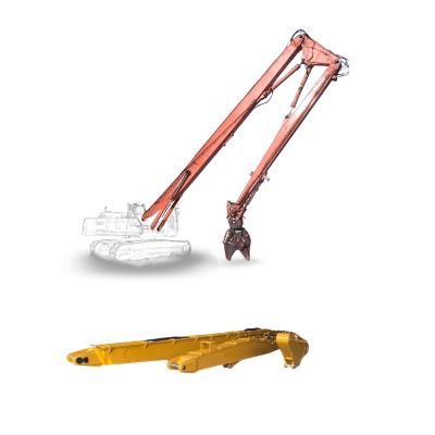 China Long Reach Boom High Reach Demolition Boom For Excavator  6-47 Ton for sale