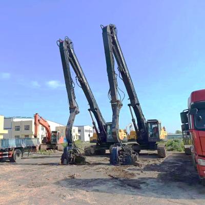 China 20-85T Excavator Pile Driver Arm Long Boom With Pile Driver Hammer for sale