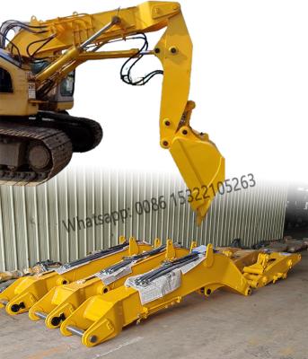 China Warm verkoop Long Reach Boom Met Standard Bucket Excavator Korte Arm Excavator Tunnel Arm Te koop