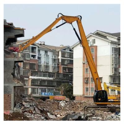 China 20M-30M Excavator Demolition Long Boom Arm For CAT336 EC480 SY500 Building Demolition Work With 22T Bucket for sale