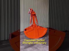 CAT320 Excavator Clamshell Bucket For Digger Boom Arm 1100kg