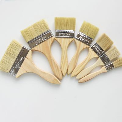 China Painting& Brown Hair Bristle Brush Factory Wholesale Pig Cleaning Waterproof Hair Brush for sale