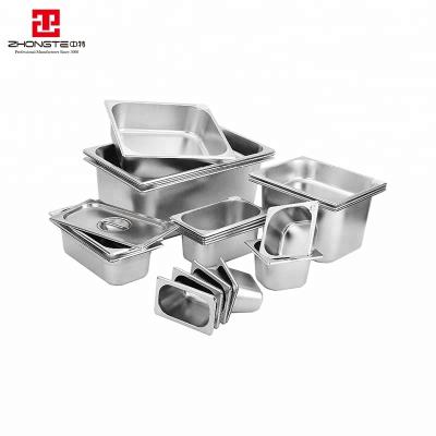 China European style & American Style 150mm Depth 1/4 Size Buffet Stainless Steel GN Serving Pan for sale