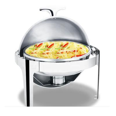 China Hot Zhongte Food Shake Chafing Dish Food Warmer, Rolltop Desktop Chafing Dish for sale