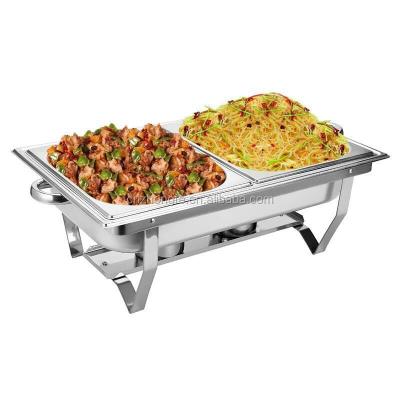 China SS201 chafing dish restaurant equipment kitchen/rectangular chafing dish for sale