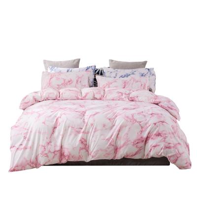 China Nondisposable AbcBed Marble Bedding Sets Home Textile Marble Printed Polyester Bedding Sets for sale