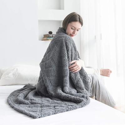 China PORTABLE AbcBed Wool Throw Plaid H Travel Stripe Wool Blanket for sale