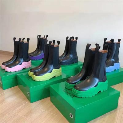 China Martin Leather Women Shoes Women Waterproof Martens' PU Ladies Chelsea Boots Drop Shipping Spring S Boots for sale