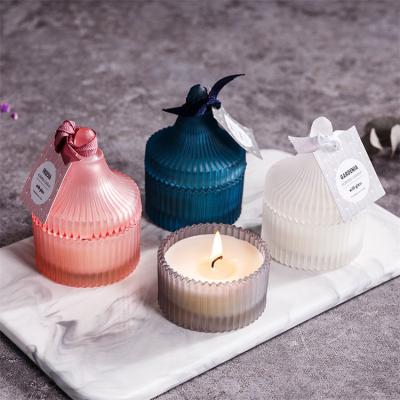 China New Trendy Custom Made Birthdays Logo Label Soy Wax Candles Wedding Birthday Gift Wax Scent Candle Dinner Fragrance Indoor Candle for sale