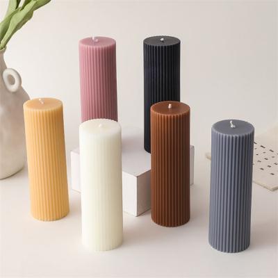 China Wholesale High Quality Colorful Candles Soy Wax Pillar Candle Private Label Birthdays Luxury Party Candle for sale