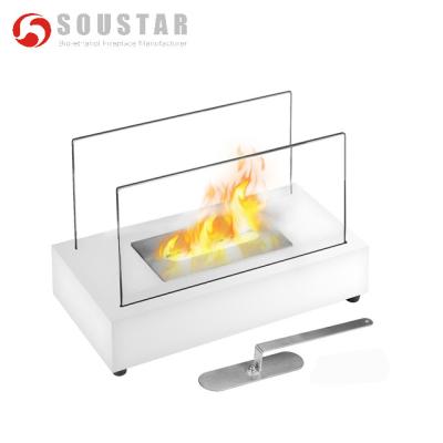 China Contemporary home cute mini tabletop ethanol fireplace for living room decoration for sale