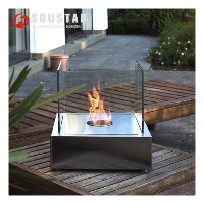 China TF-4G Mini Stainless Steel Modern Style Ethanol Table Indoor Bio Fireplace for sale