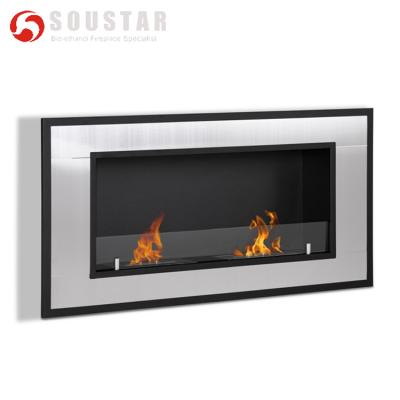 China Indoor Stainless Steel Surface, Wall Mounted Ethanol Fireplace ART-01B-1100 for sale