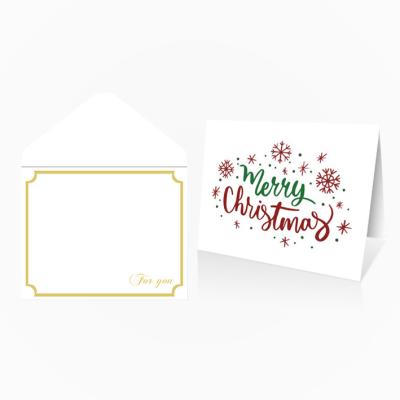 China Customize personalized wholesale custom affordable arto thank you card handmade christmas greeting card retail for sale