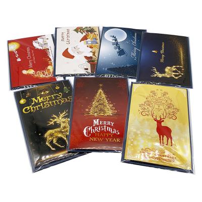 China Custom Printed Business Card Thanksgiving Envelope New Year 2020 Christmas Card Set Wholesale and Retail Invitation for sale