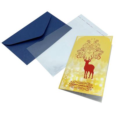 China Factory Outlet Wholesale Retail Holiday Christmas Greeting Cards Paper Customized Printing Thank You Handwritten Envelope Arto for sale