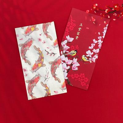 China Customize arto 2021 free custom lunar red lucky envelope red envelope for sale