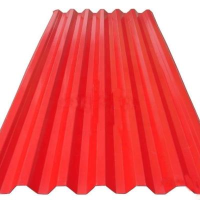 China Construction Prepainted Roof Color Coated Galvanized Metal Roofing Sheet Color Corrugated Steel Plate For Prefab Container for sale