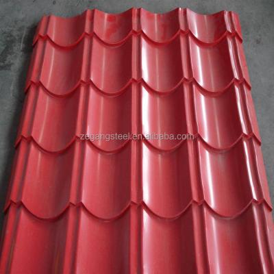 China Beautiful building color corrugated metal roofing sheets with good quality ppgi ppgl corrugated steel roofing sheet for sale