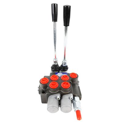 China Manual 3 Spool Hydraulic Single Spool Forklifts P40 Directional Control Valve Applicator Machine for sale