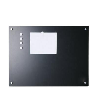 China Tempered Glass Customized 4mm 5mm Wall Mounted 6mm Magnetic Glass Writing Blackboard Used In Office, Meeting Room for sale