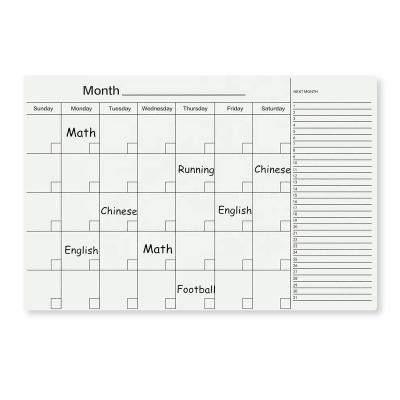 China Desktop Free Sample Tempered Glass Calendar Planner Weekly Whiteboard 35